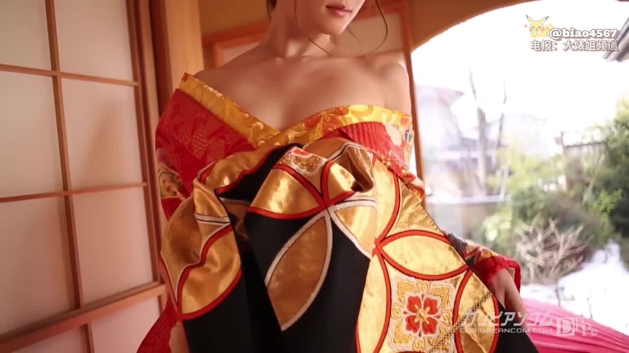 颜值天花板，比深田咏美更有女人味，穿和服被爆插 #无码 #熟女 #一本道