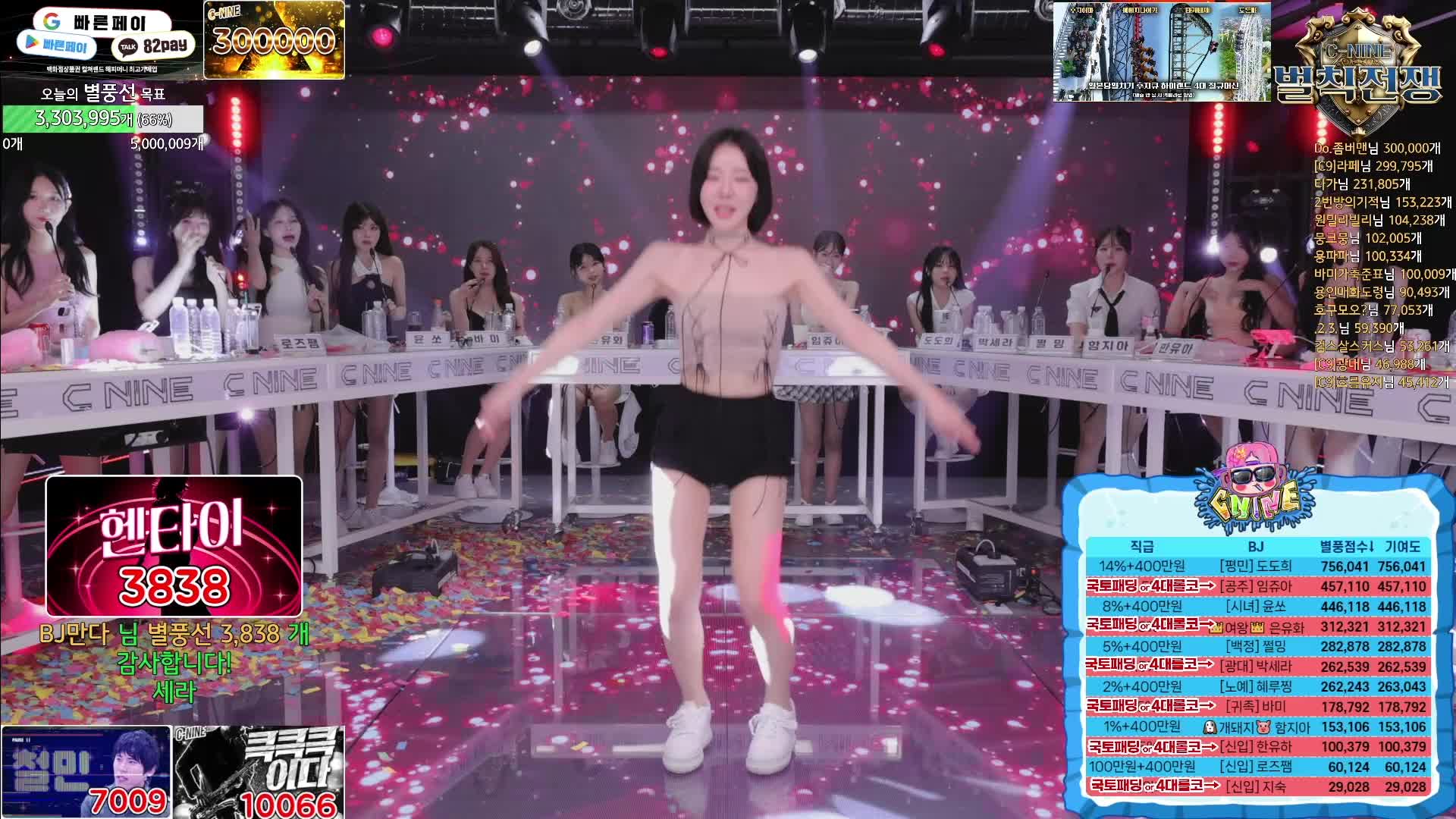 #韩国BJ #韩国女主播 #afreecatv #哲九C9 开除罚球战 @ikan_live 2024-06-20 全程热舞 Part3喜欢请点赞支持下 ️助力频道