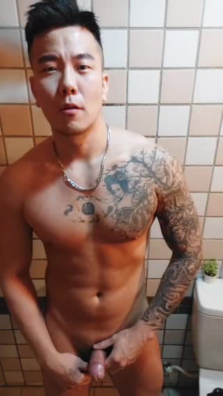 纹身壮汉痞子大叔哥本大根 视频合集 猛男浴室打飞机 射精