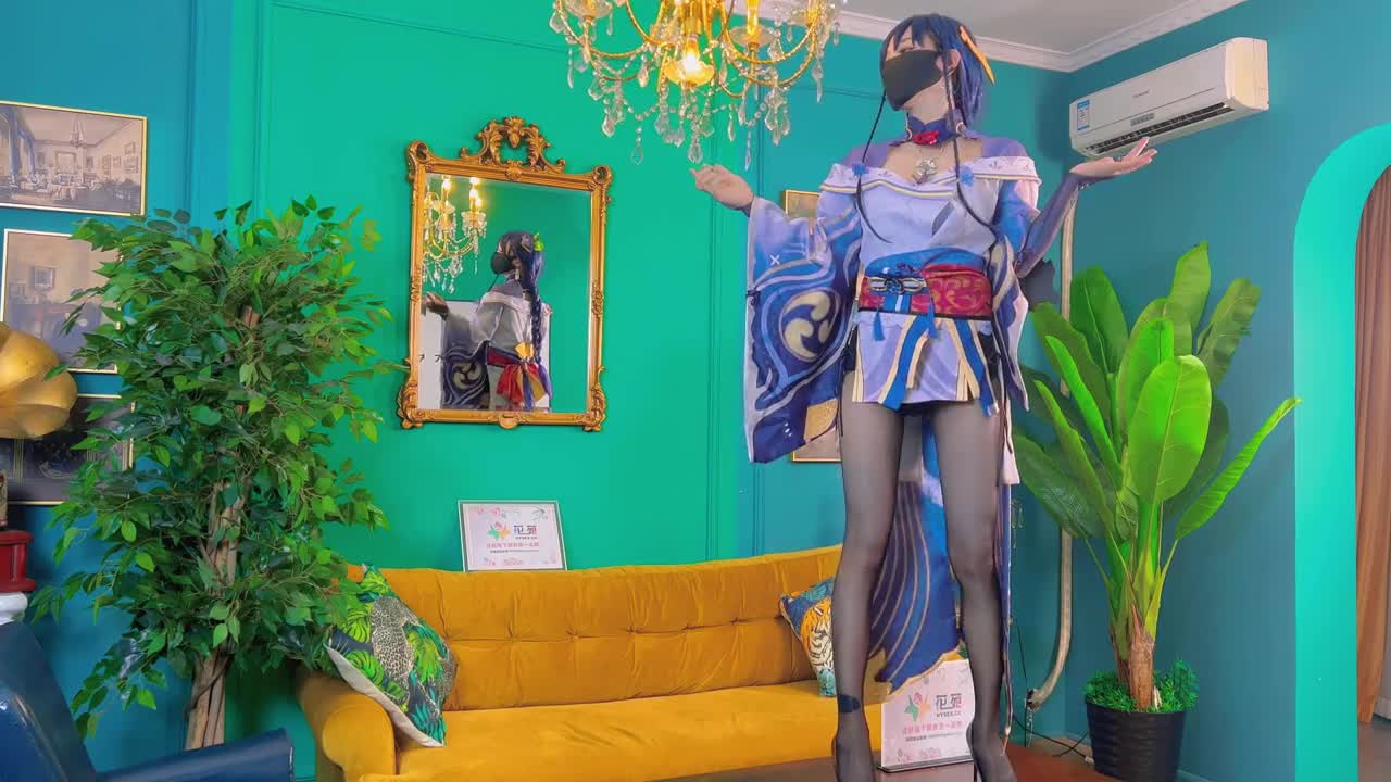 #cos原神 雷神 雷电将军 黑丝 高跟 啪啪