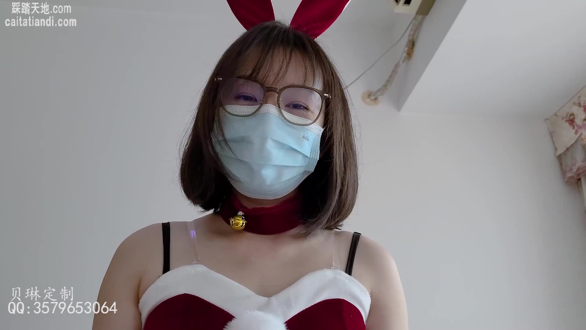 #贝琳 #超薄丝袜圣诞特辑 超薄褐丝 隔内裤 足交 吐奶
