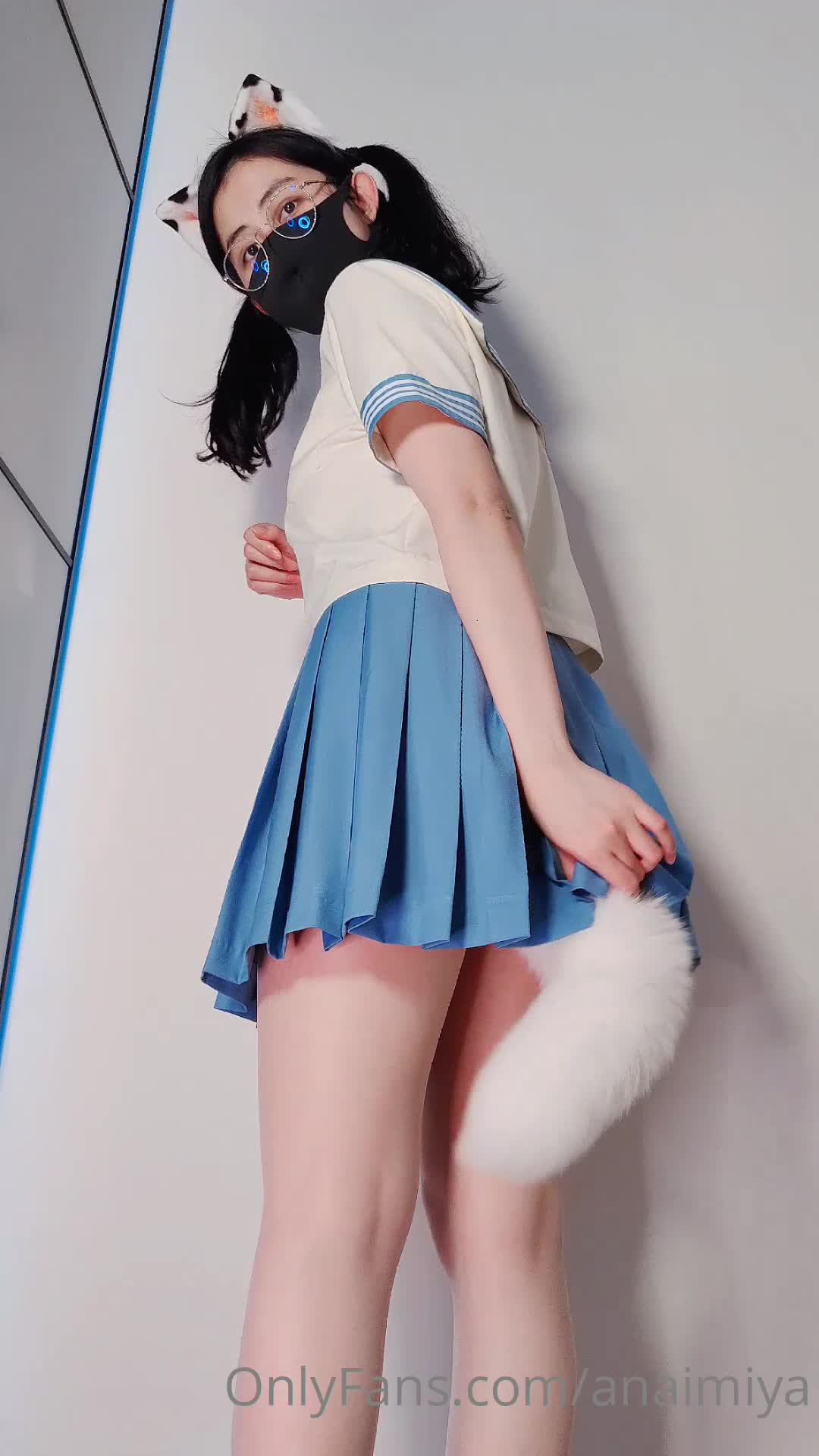 #Anaimiya | #自慰蓝色JK水手服自慰2022