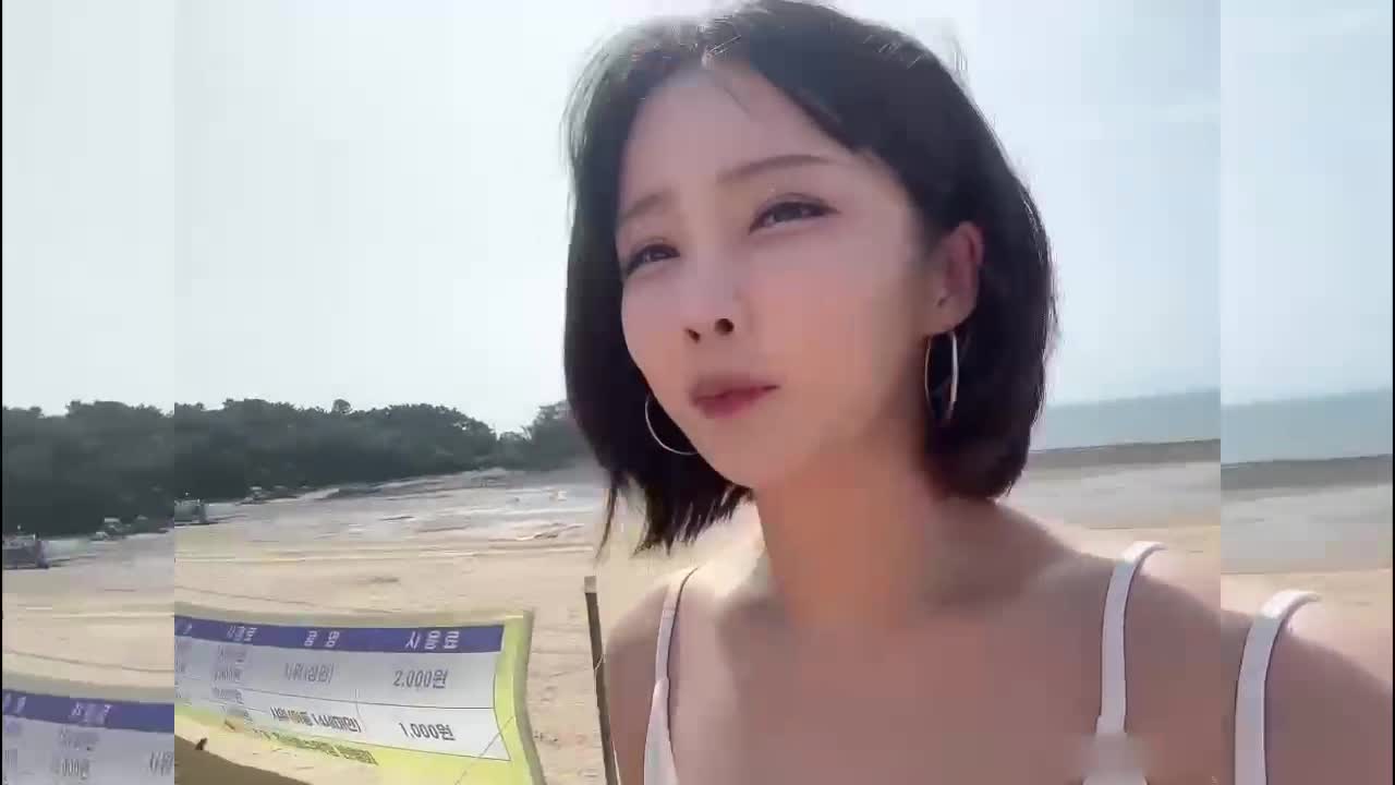 #韩国 #模特 #Onlyfans前女团成员模特sunwall~海滩拍拍写真喝点酒烤点肉完事进屋干一炮