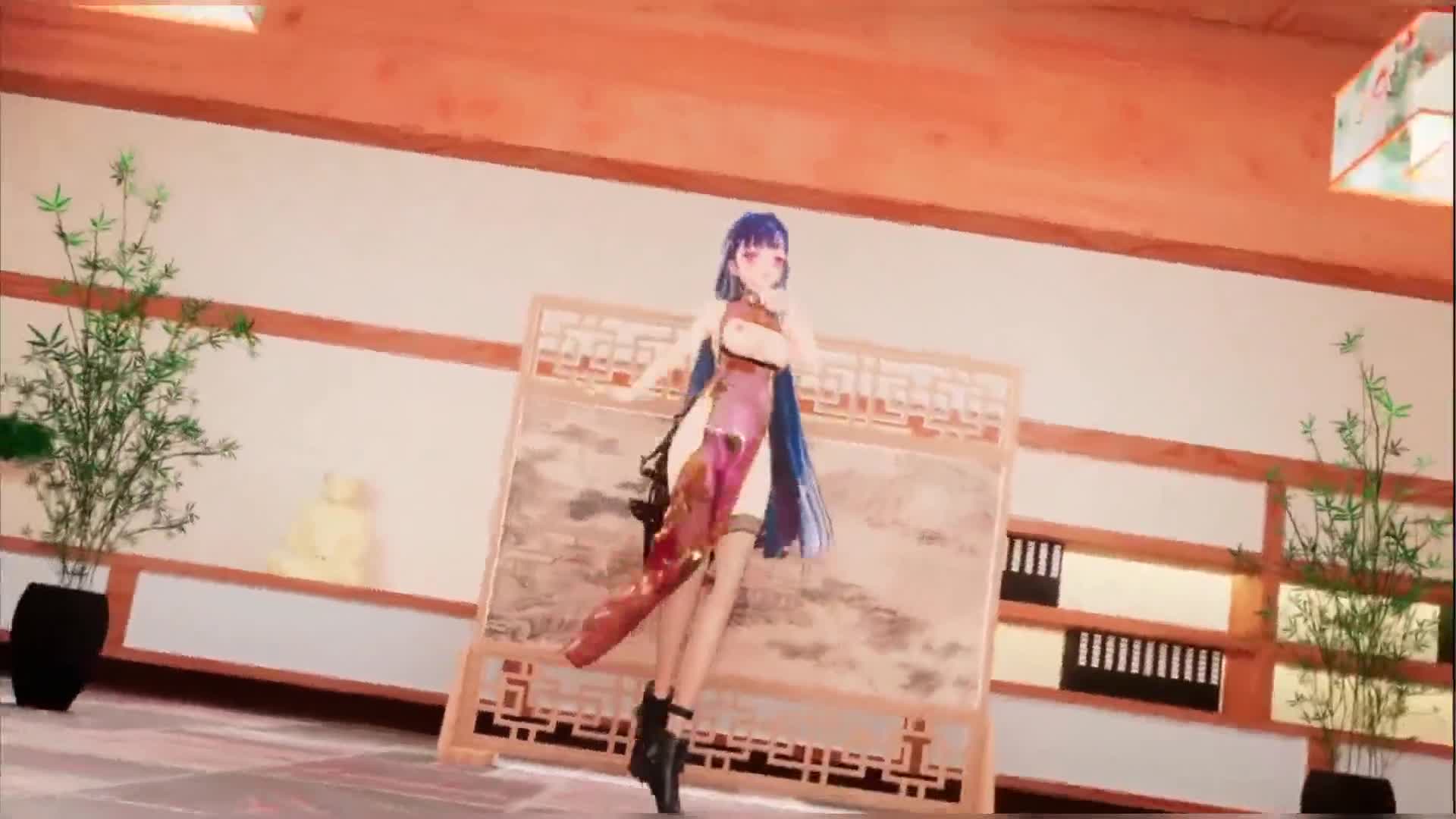 #MMD #二次元 #3D #动漫动漫MMD_怀着孕的芽衣与蟑螂共舞