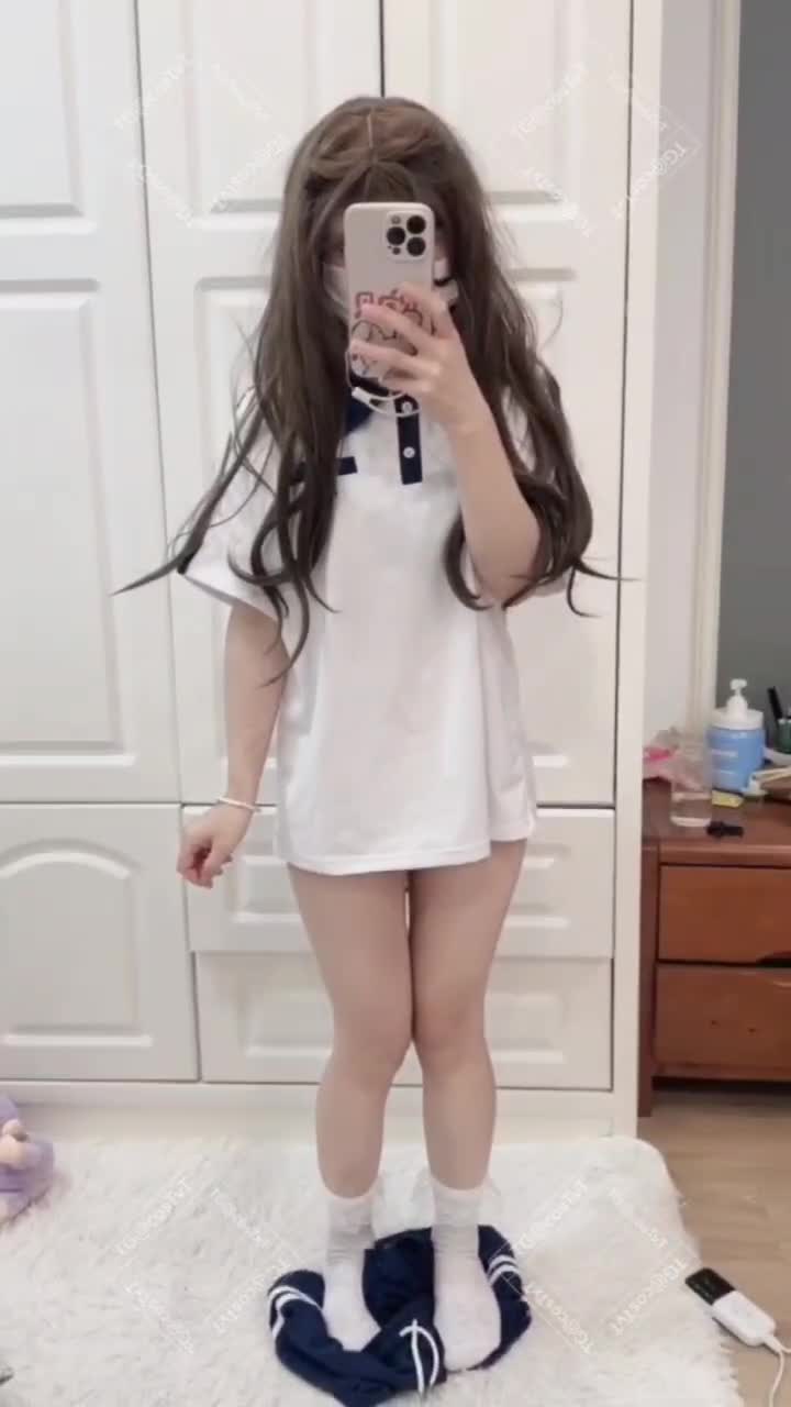 #琴喵️ #白袜 #少女清纯校服白袜少女道具自慰