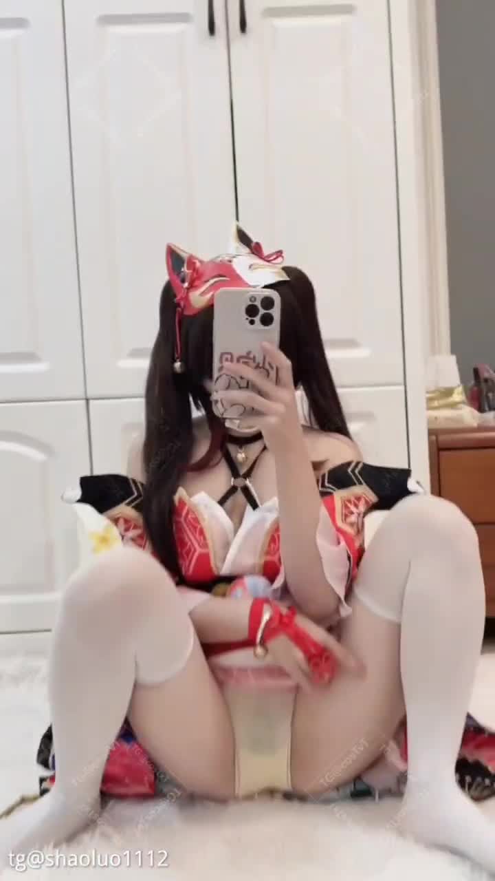 #琴喵️ #白丝 #紫薇 #cos花火白丝cos紫薇