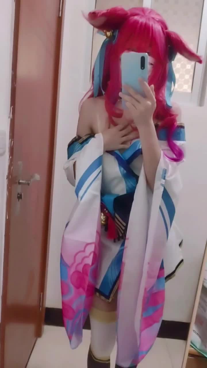 #不甜️ #萝莉 #白虎 #cos福利姬白虎萝莉露脸cos蕾姆公孙离自慰