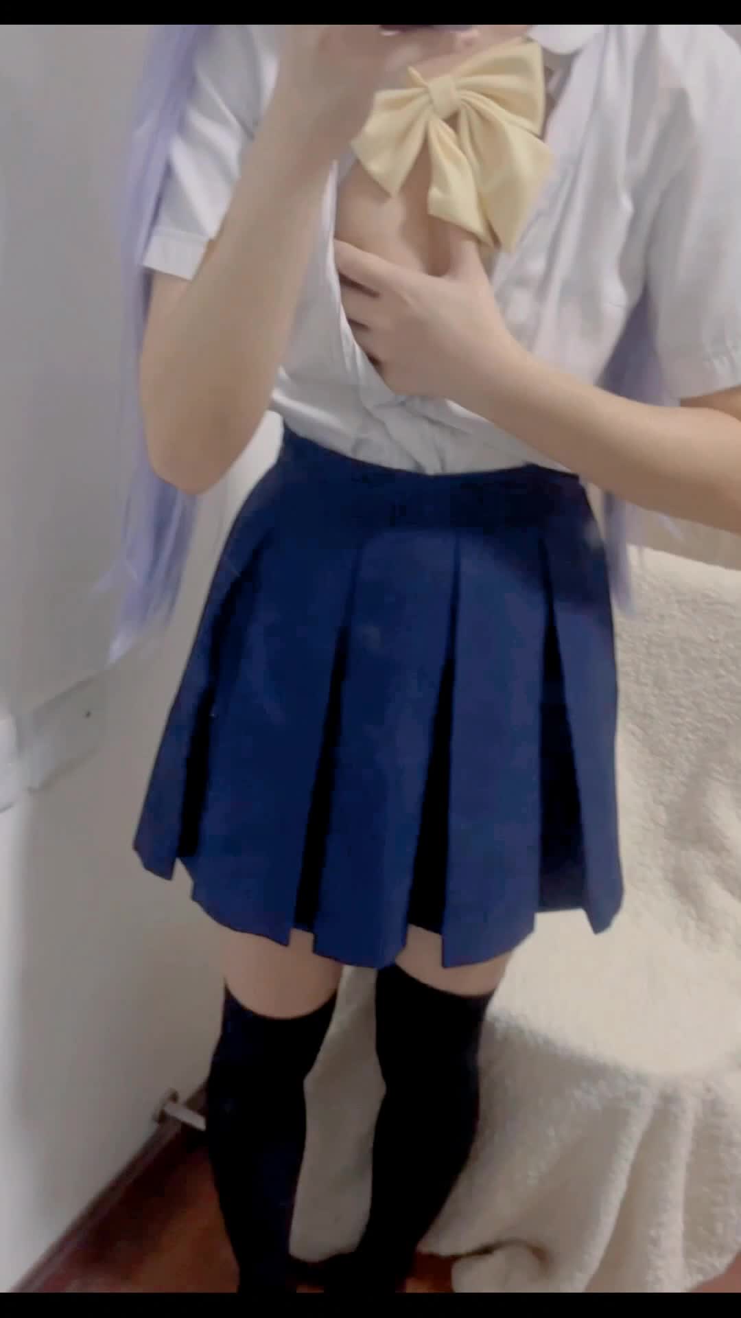 #厘子 #萝莉 #白丝 jk白丝自慰