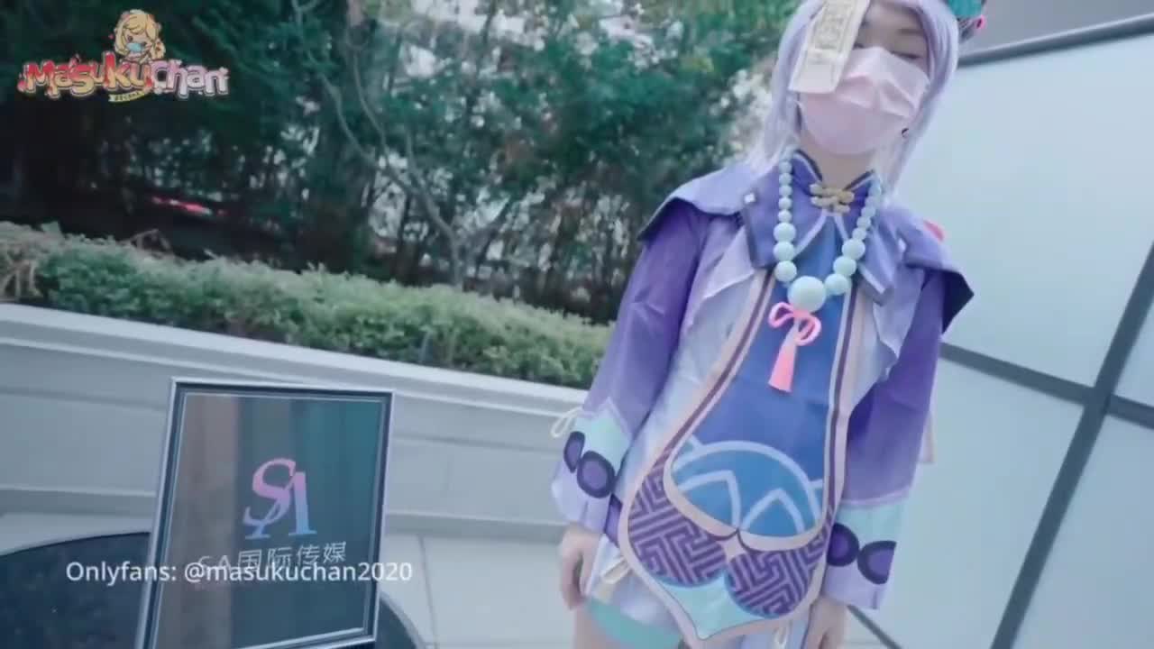 #马苏儿️ #cos #萝莉 #白虎 cos七七被道具无情玩弄，最后无套抽查中出