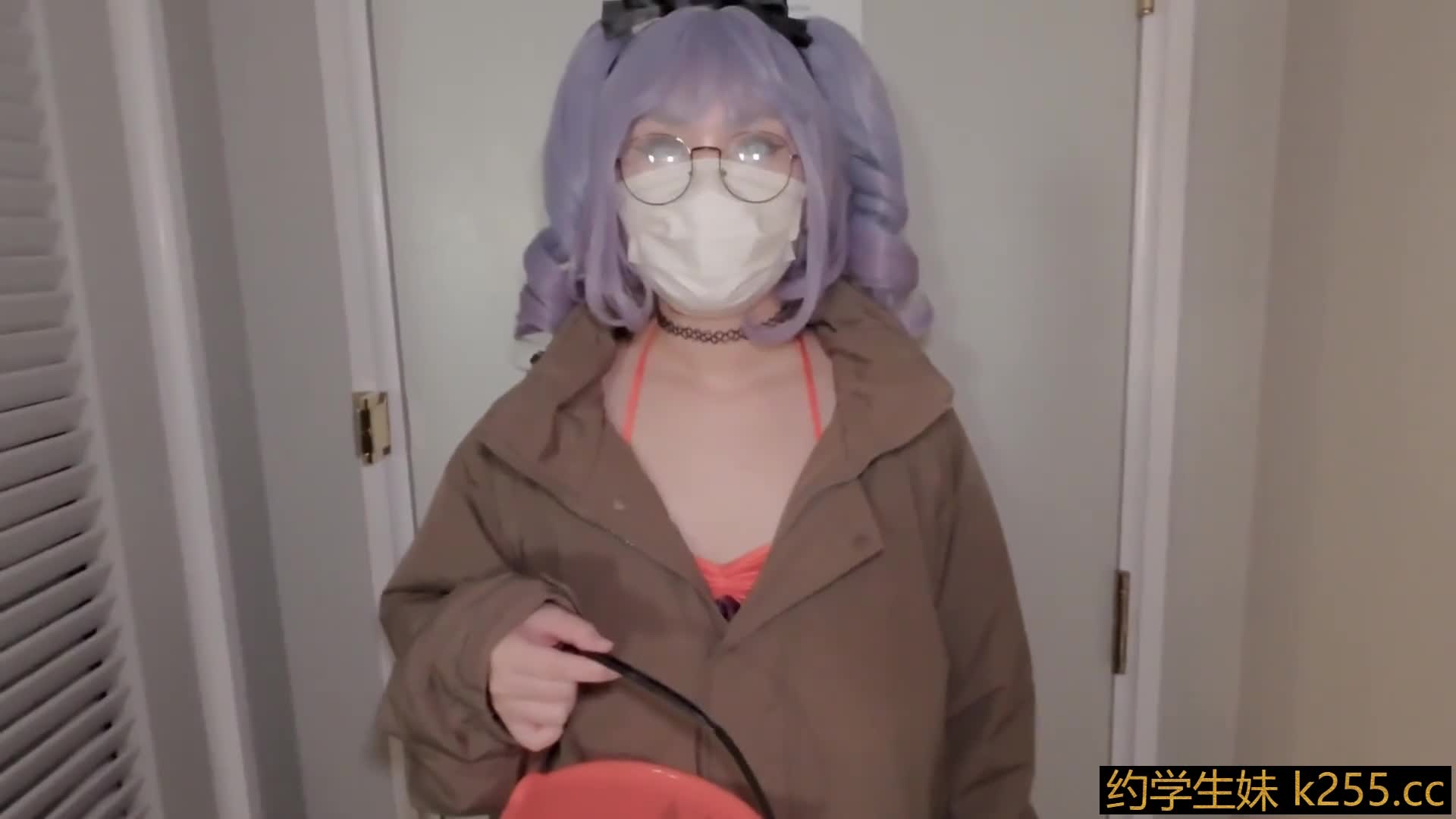 唯美COS女神〖MasukuChan〗万圣节无限内射cos性感眼镜娘小可爱，翘起小屁屁象小狗一样被后入