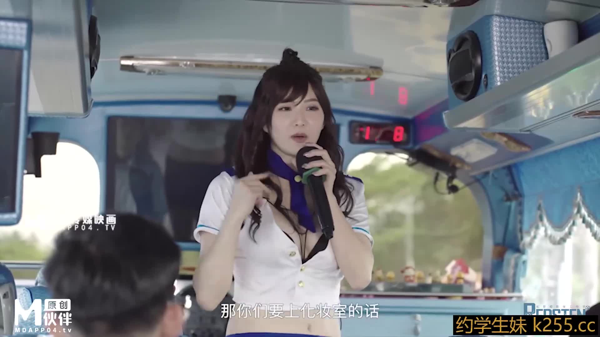 红斯灯影像RS-022巨乳妹搭上性爱巴士