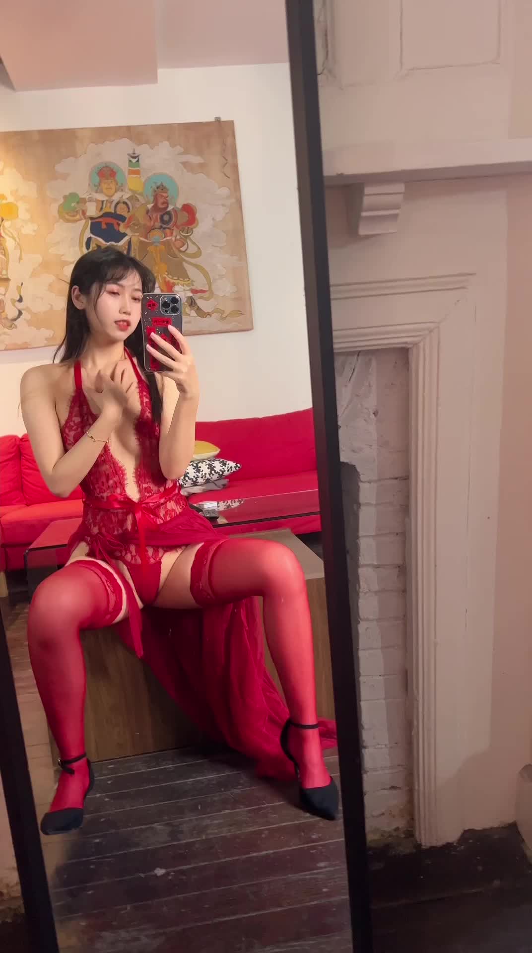 #国产 #国产福利 #超高清 #自拍 【不呆猫】霸气红色人妻