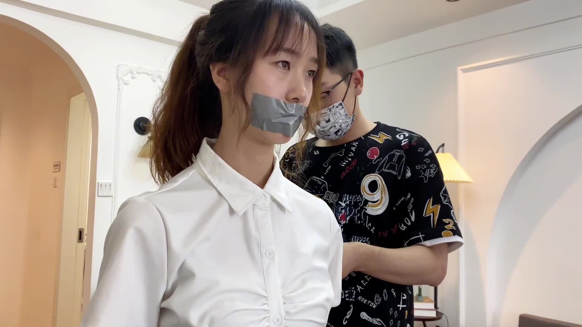#未知系列jk妹妹紧缚放置#捆绑 #调教 #束缚 #绳艺 #SM感觉不够看？去