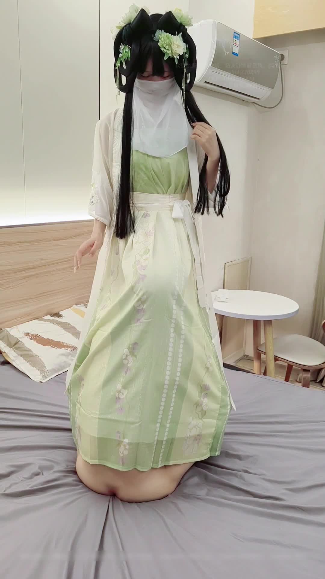 91梦蝶淫欲反差美少女白丝梦蝶汉服啪啪纯欲风乖乖女到床上本性就暴露了真的特别反差高潮到胡言乱语骚话连连