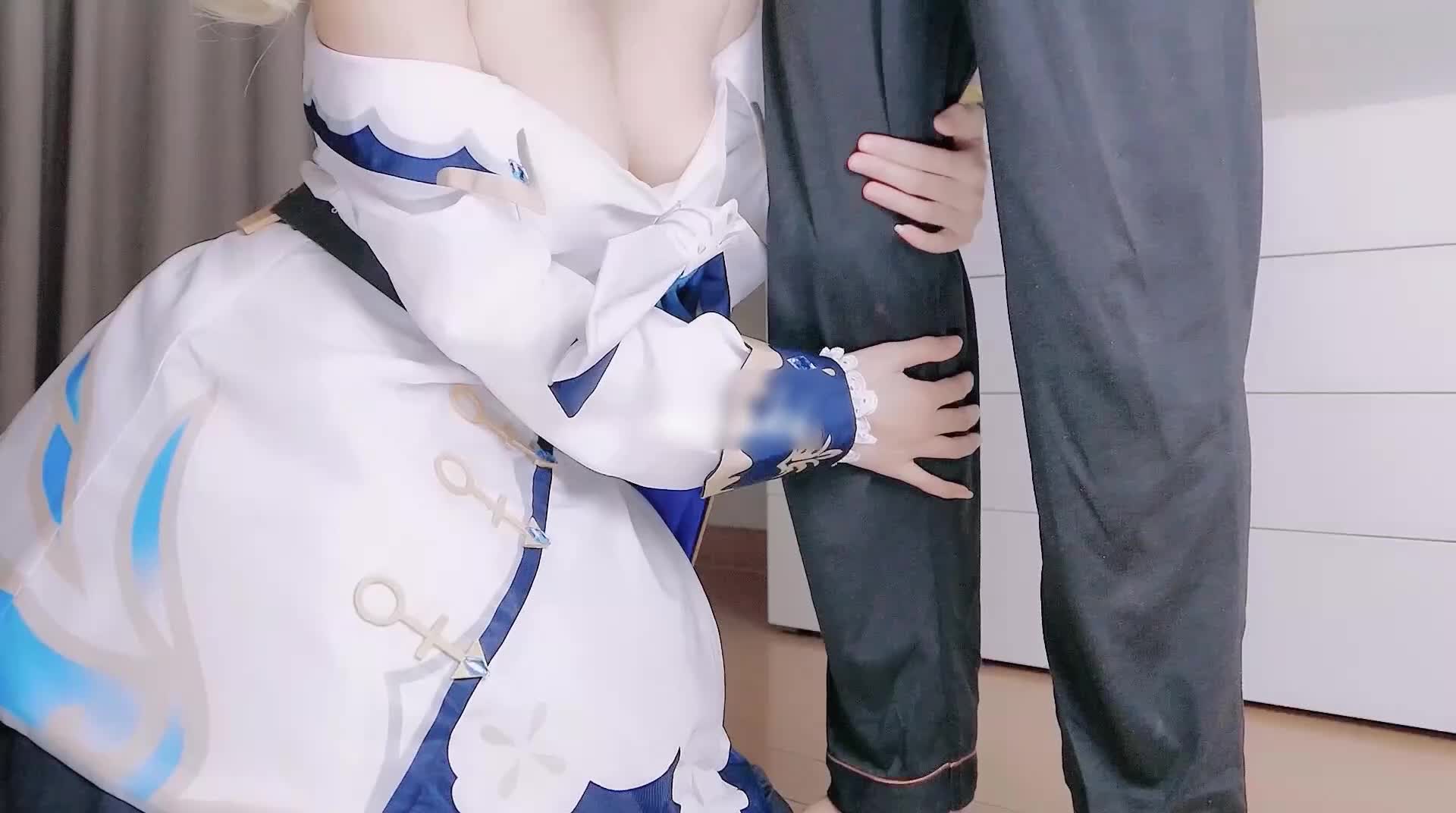 #高清 乳交、口交、足交洛丽塔甜美少女铃木美咲大尺淫乱私拍 《原神芭芭拉篇》呻吟骑乘爆射 「上篇」#少女