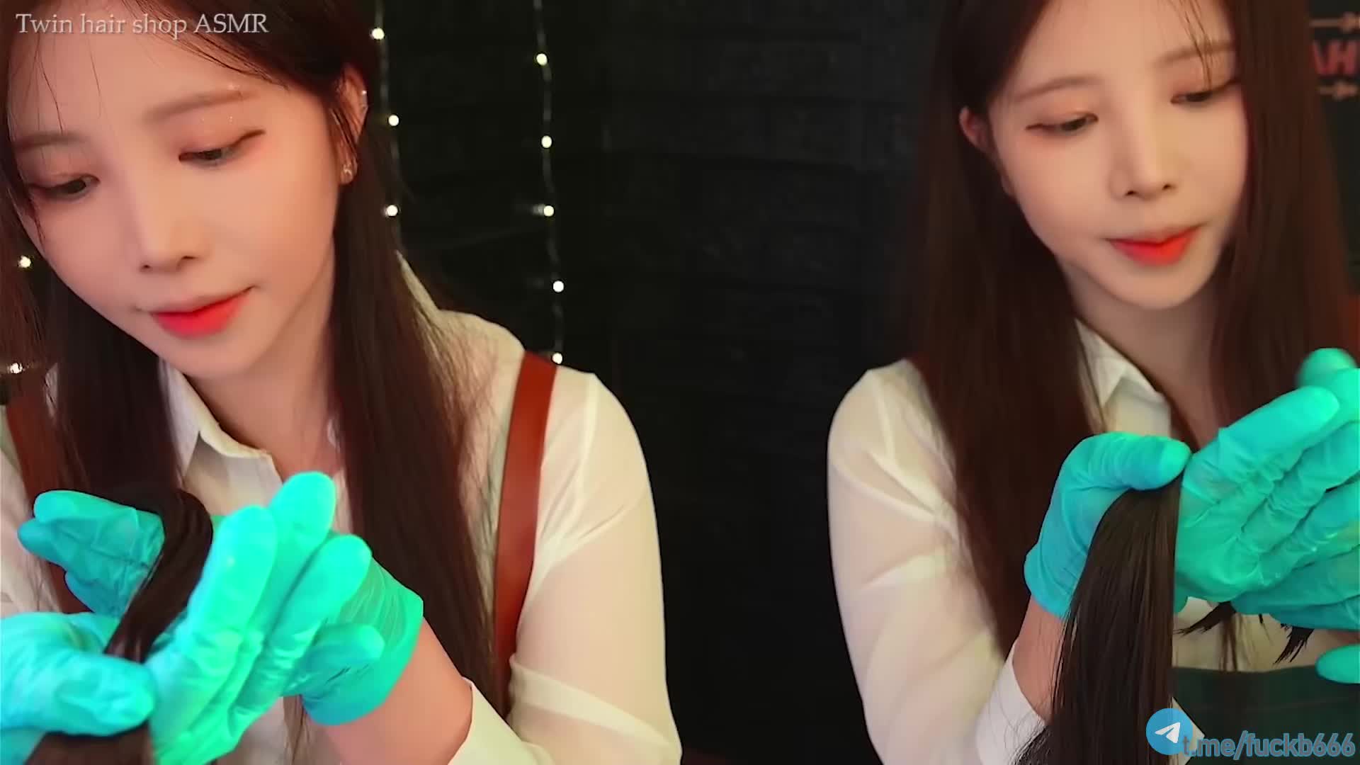 #Yoonying ASMR 4V汇编571双胞胎理发师扮演 毛刷 理发 洗发 吹干 左右刺激2哄现实中的弟弟睡觉 真实临场感 多样性清洁耳朵3吹耳朵各种触发音4皮肤护理和耳部按摩 给刚放假的妹妹做护肤帮她入睡