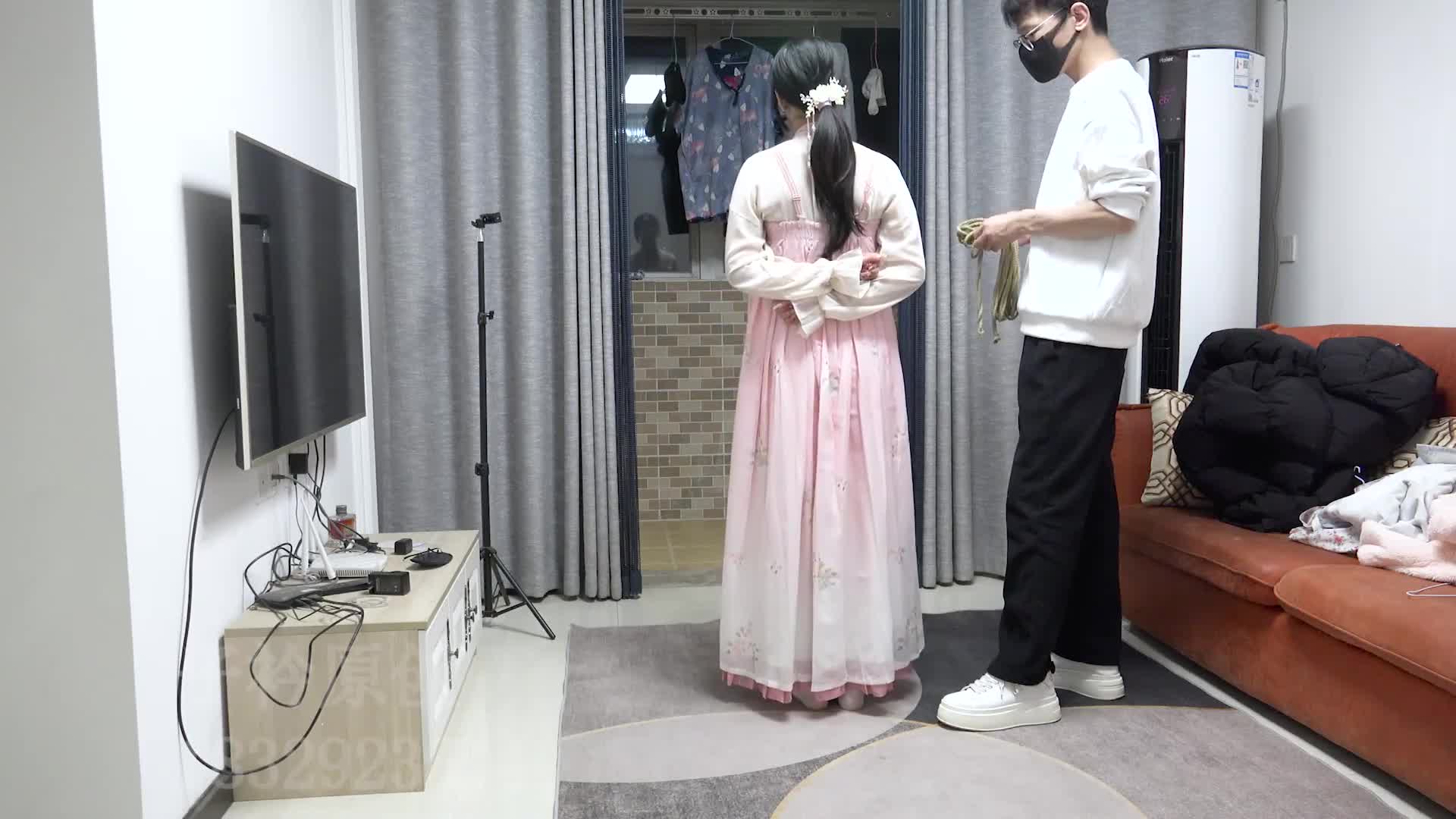 #捆绑 #调教 #束缚 #绳艺 #SM汉服妹妹的强高调教#子衿原创