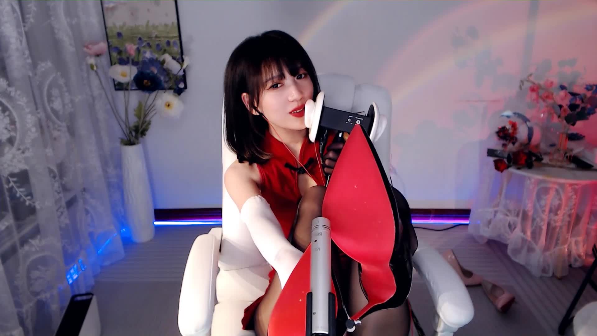 #圈圈 高跟鞋 黑丝 调教 asmr投稿via