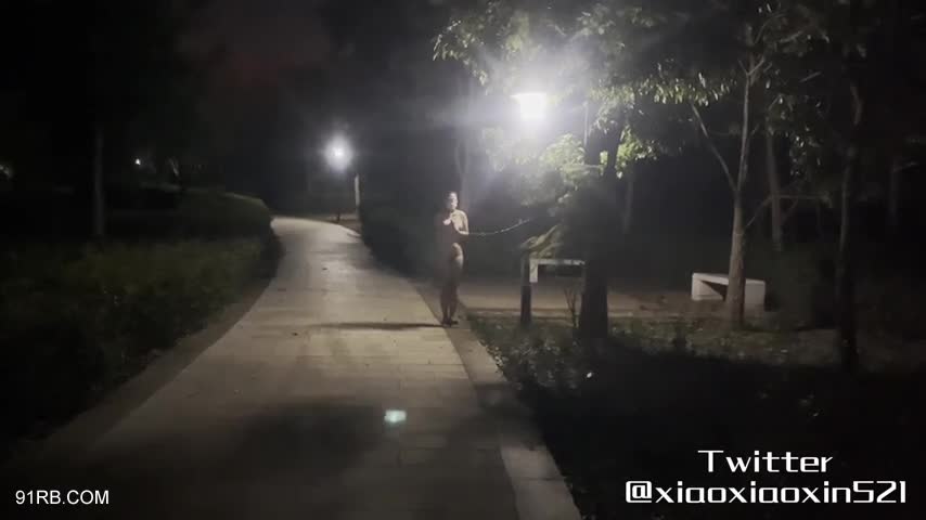 全裸公园街道露出，路灯下的女孩，刺激大胆，绑在电线杆上，这福利真牛叉。