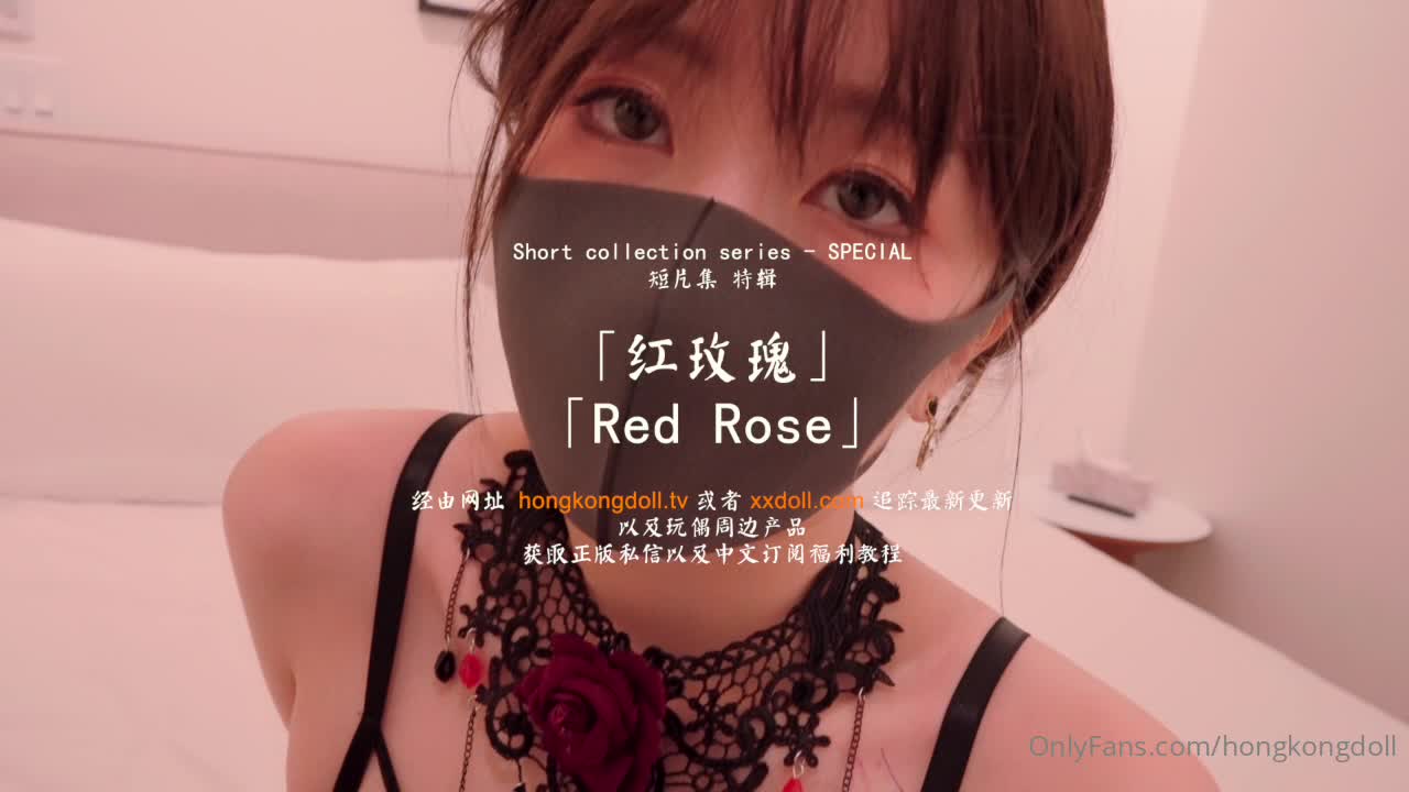 全网爆红的美少女-hongkongdoll玩偶姐姐-8.20最新红玫瑰红纱情趣内衣 过膝黑丝被干被大肉棒干的色气满满