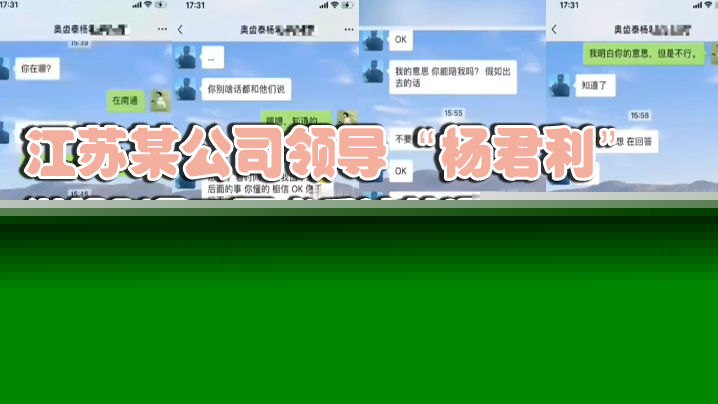 国产自拍江苏某公司领导“杨君利”潜规则员工不成反被其曝光老少通吃