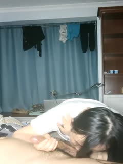 国产自拍口交#自拍#清澈眼神下原来这么淫荡~