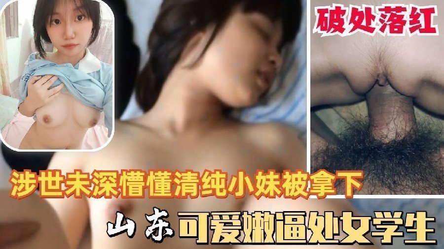 国产自拍可爱懵懂清纯山东高中少女学生处女被拿下落红被猪拱的白菜