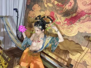 国产自拍✿高端顶级✿ 稀有贵圈极品Cospaly推特女神▌钛合金TiTi ▌画中仙 古色仙香酥乳玉体 神秘地带欲血喷张55P1V